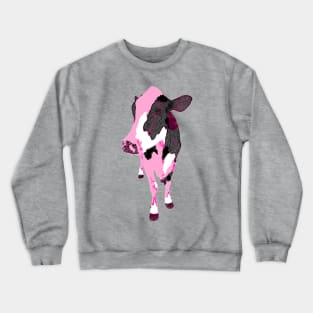 Pink Cow Crewneck Sweatshirt